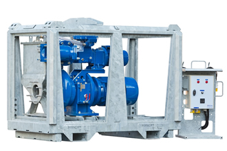 Electrically driven pumps have a capacity of 6500m3/hour